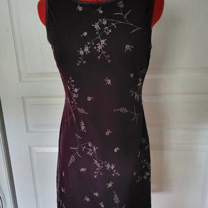 Deep purple sheath dress ladies small